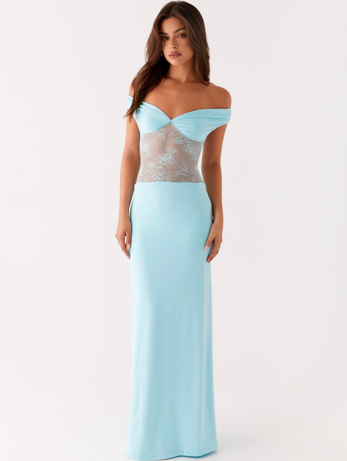 Infatuation Lace Maxi in Blue