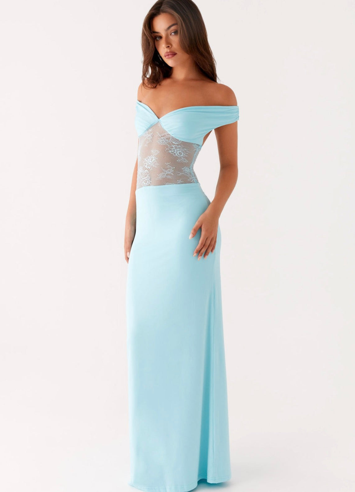 Infatuation Lace Maxi in Blue