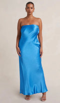 Moondance Strapless Maxi in Blue