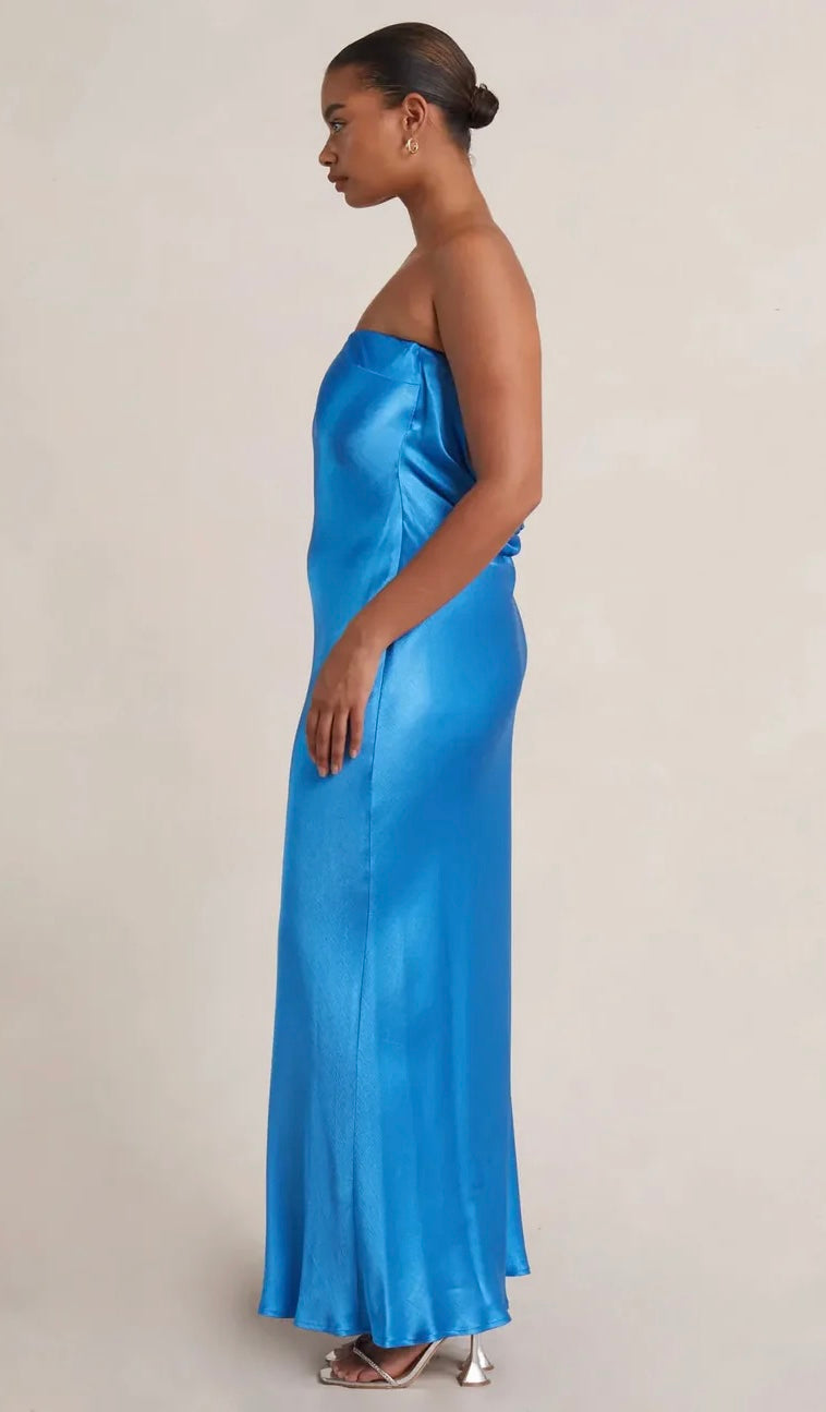 Moondance Strapless Maxi in Blue