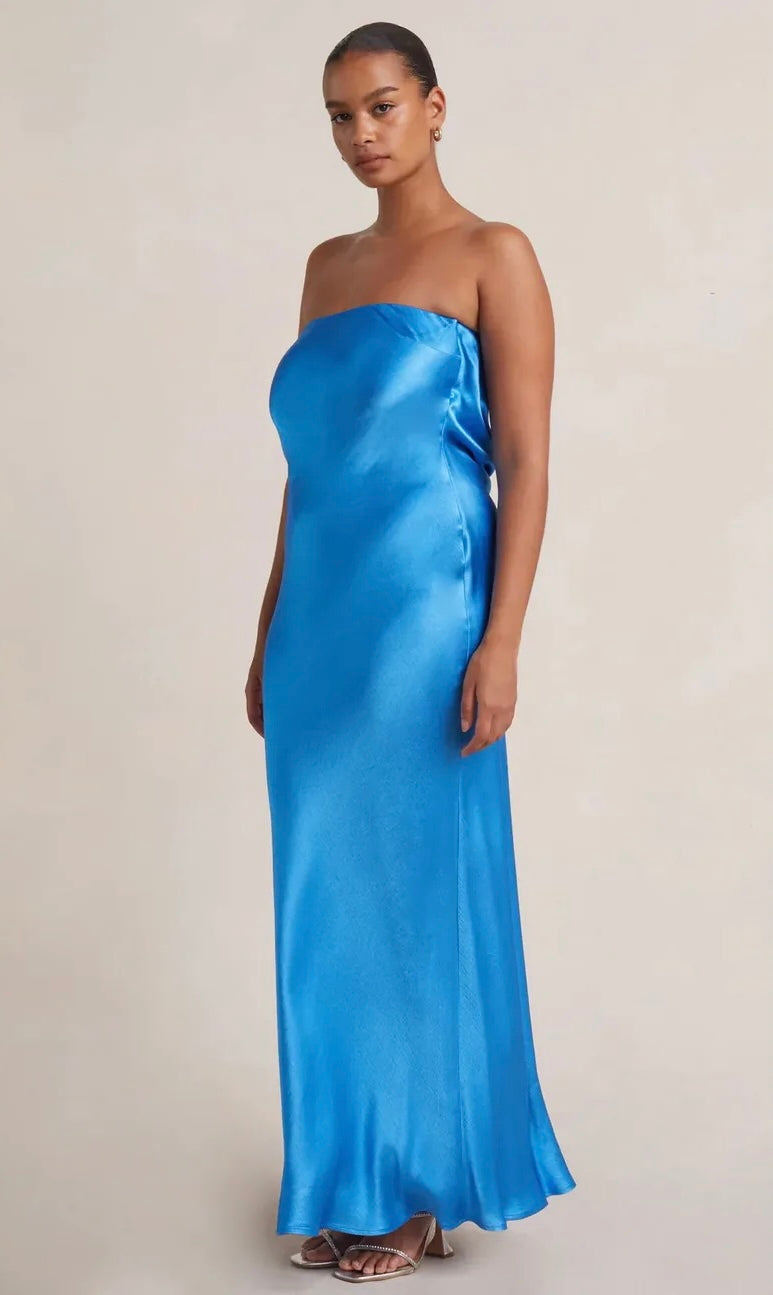 Moondance Strapless Maxi in Blue