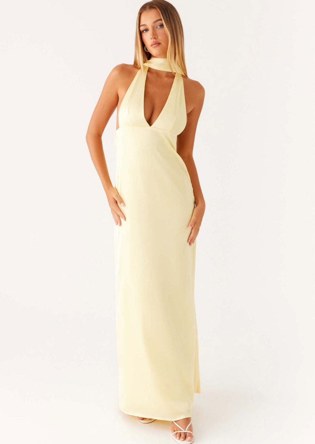 Alicia Halter Maxi in Yellow
