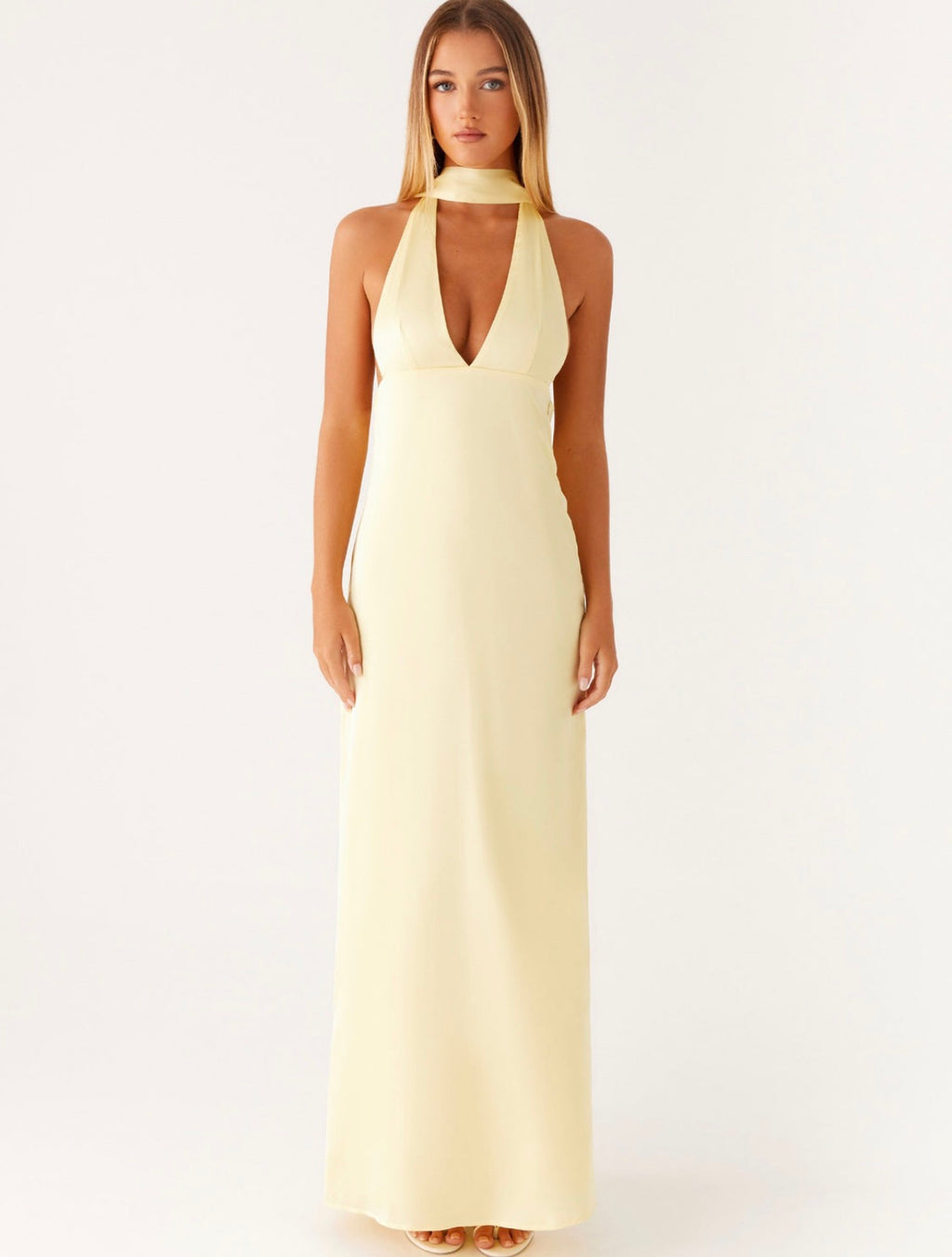 Alicia Halter Maxi in Yellow