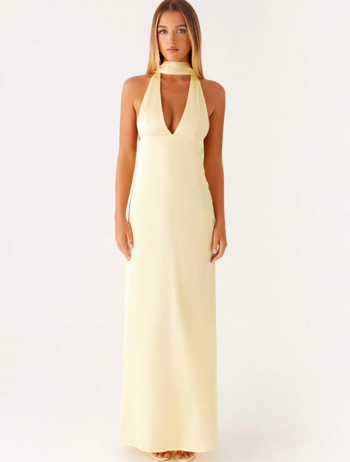 Alicia Halter Maxi in Yellow