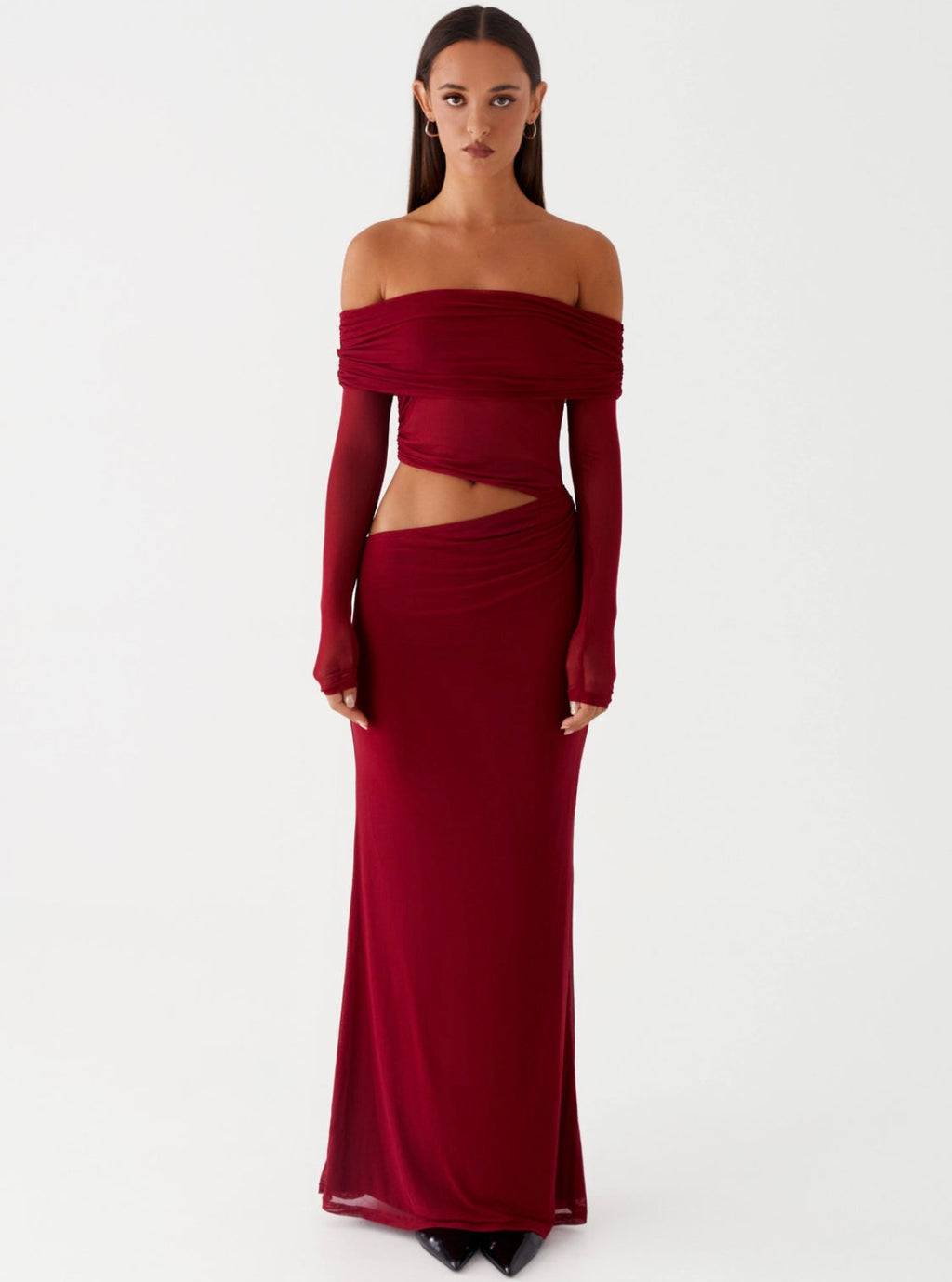 Emery Maxi in Maroon