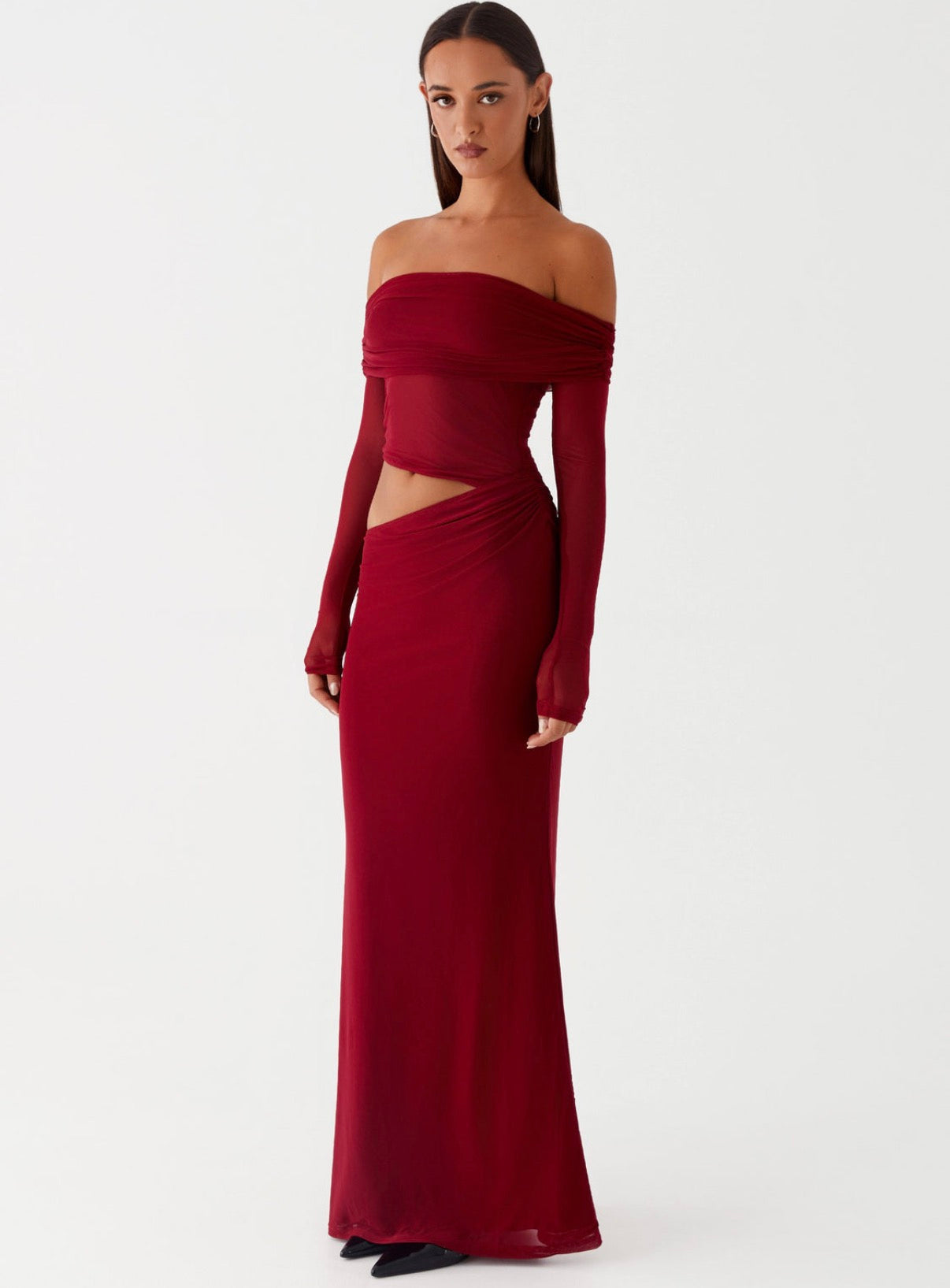 Emery Maxi in Maroon