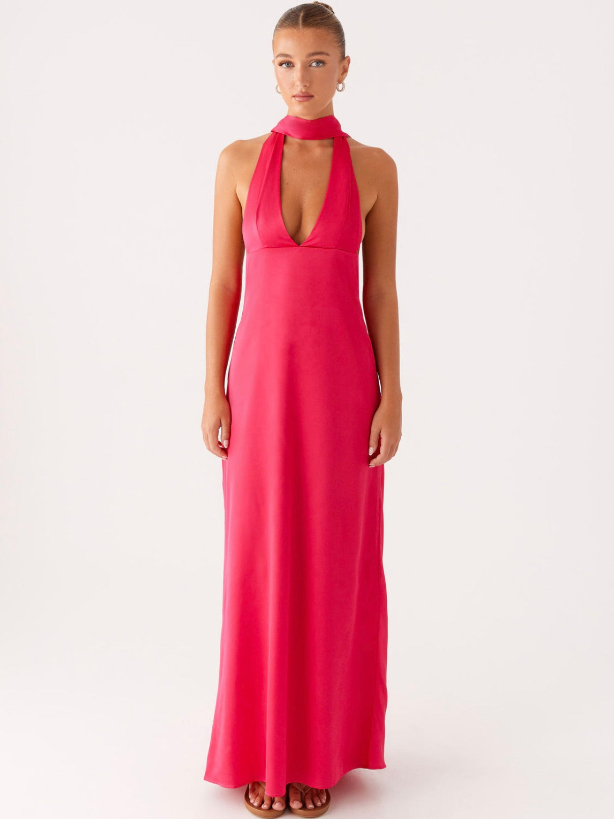 Alicia Halter Maxi in Pink