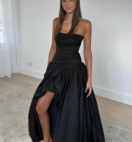 AJE Violette Bubble Hem Maxi in Black
