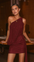 Anastacia Mini in Maroon