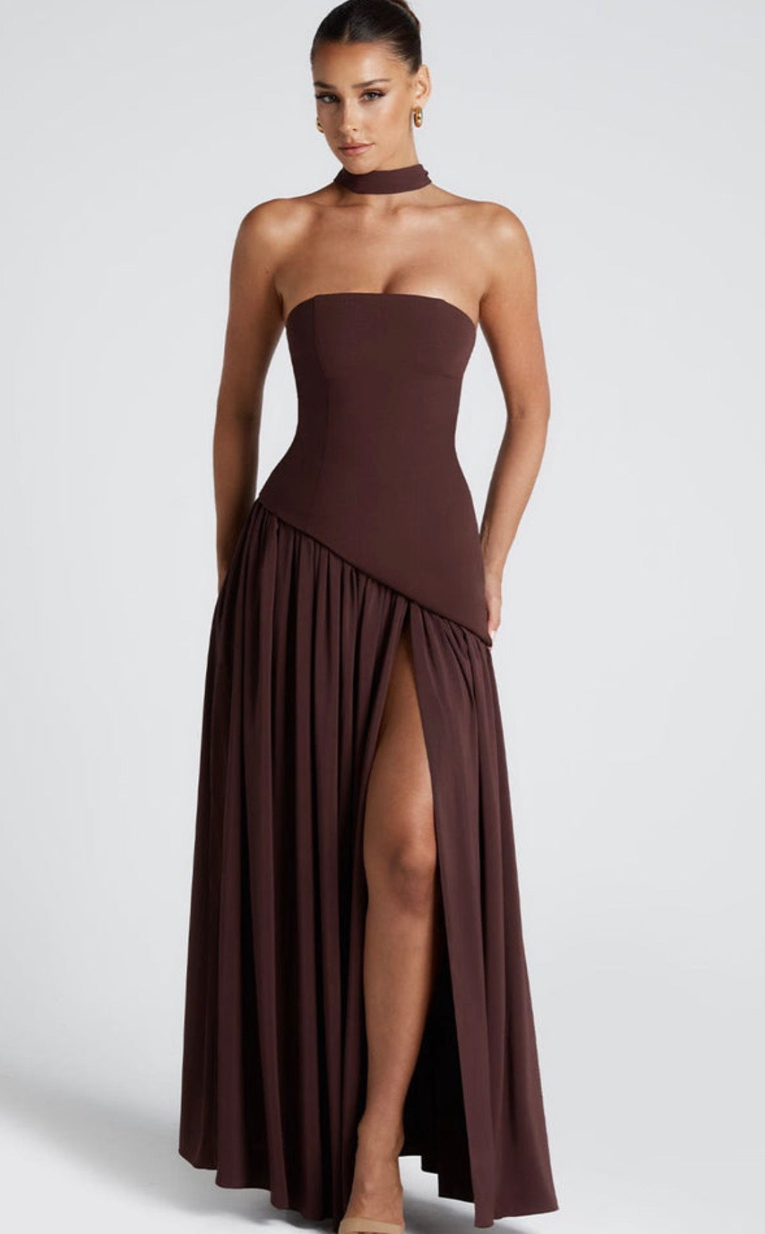 Maliyah Maxi in Brown