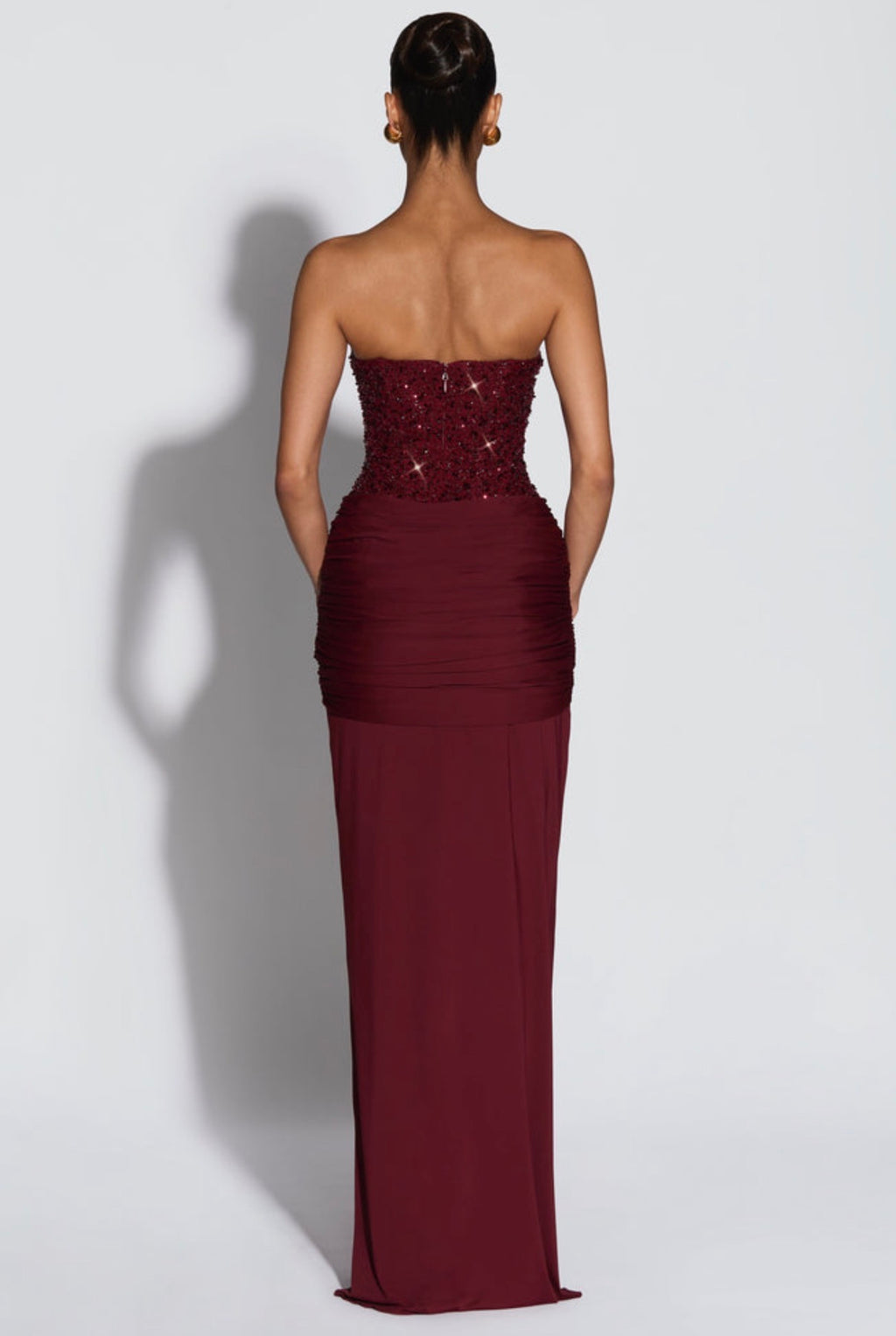Carina Maxi in Burgundy
