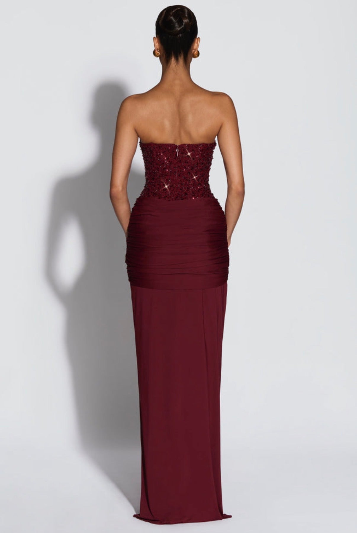 Carina Maxi in Burgundy