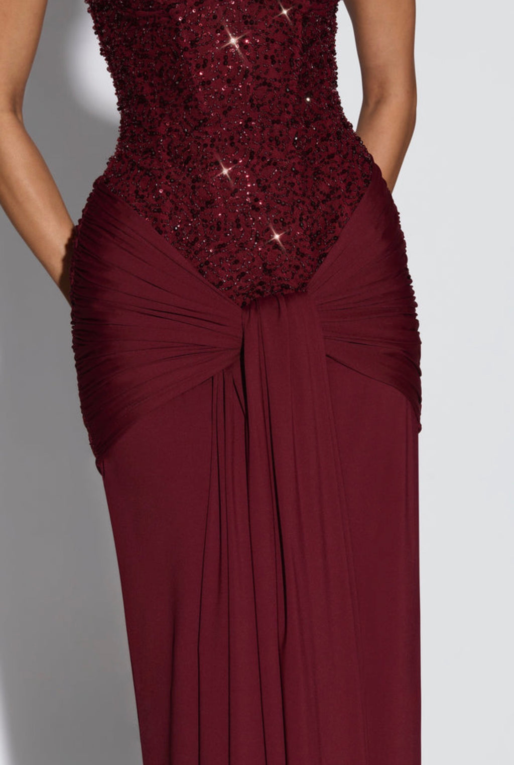 Carina Maxi in Burgundy