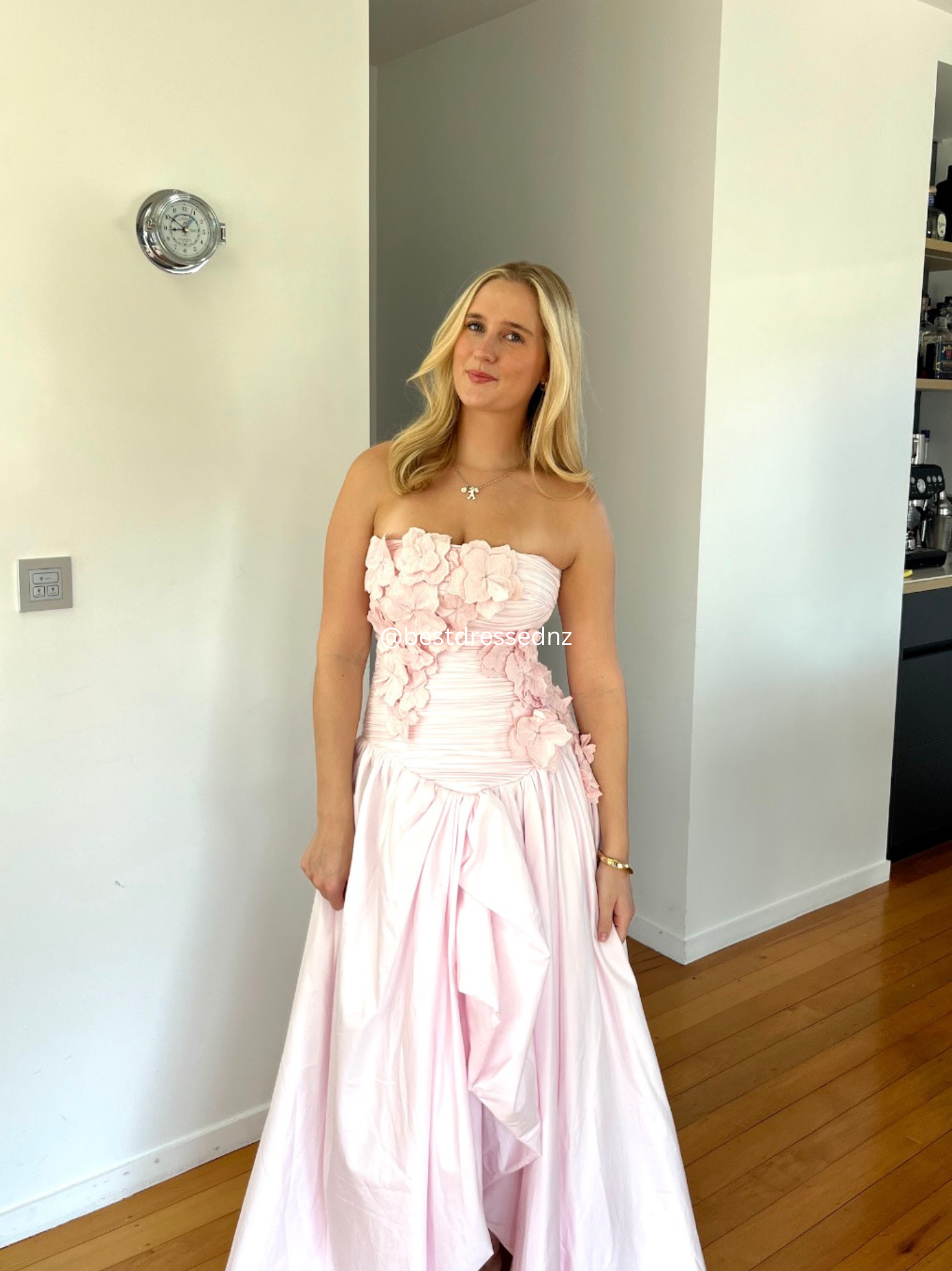 AJE Splendour Gown in Pastel Pink
