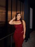 Lovers Lane Bustier Set in Burgundy