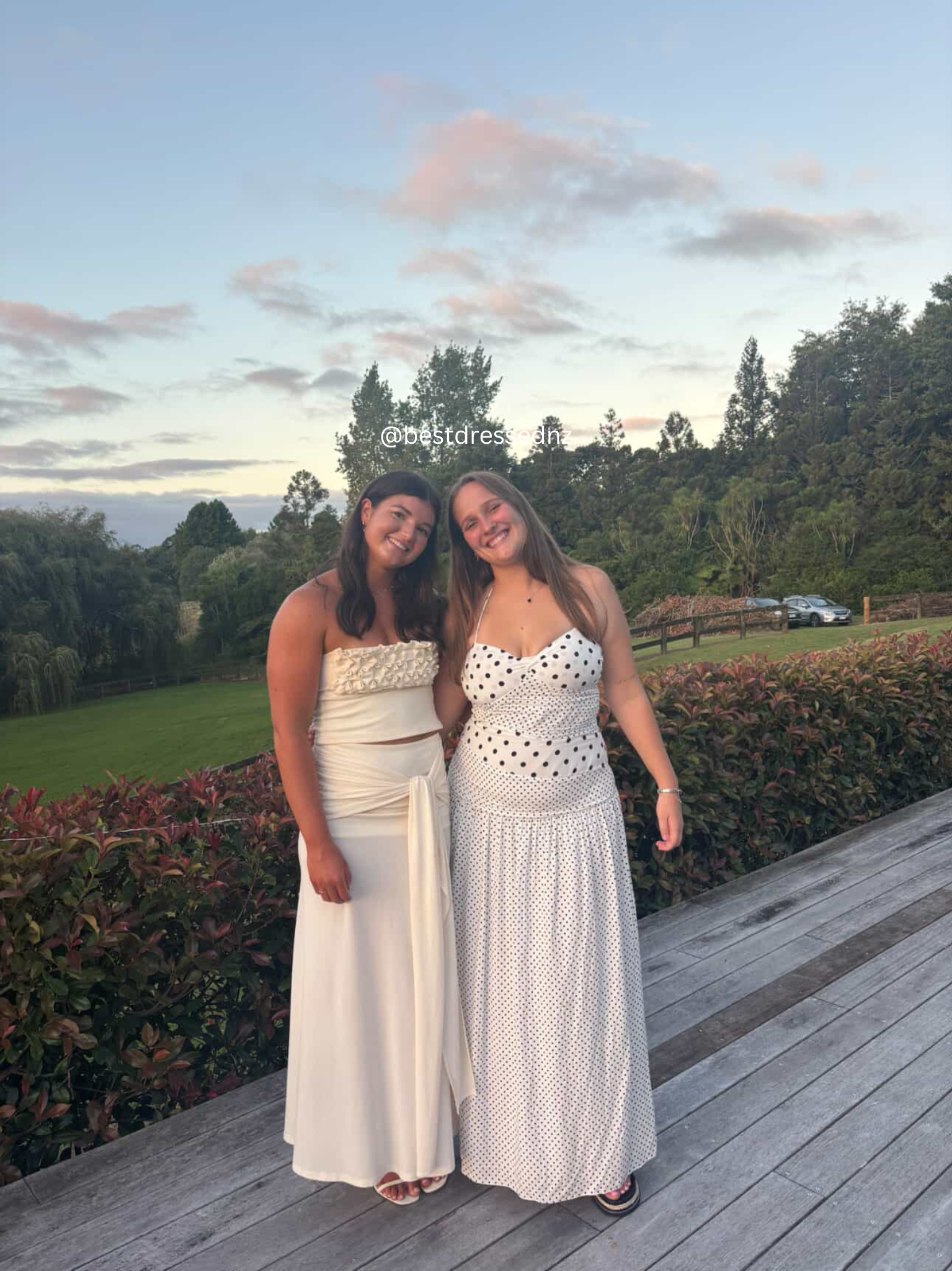Marguerite Maxi in White Polka