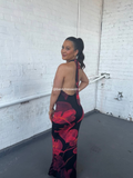Vacation Time Maxi in Red Leaf
